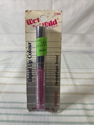 VTG Wet N Wild High Gloss Liquid Lip Colour Pavion C564 Pink Discontinued Sealed