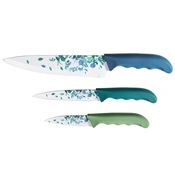 Kochmesser KüChenmesser Messerset Messer Universalmesser Stahl Set 3 Tlg.-image