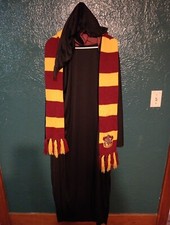 harry potter costume RUBIES ONE SIZE SCARF BLACK ROBE ADULT TEEN