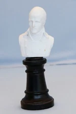 White Bust of French Emperor Napoleon Bonaparte Waterloo Battle War