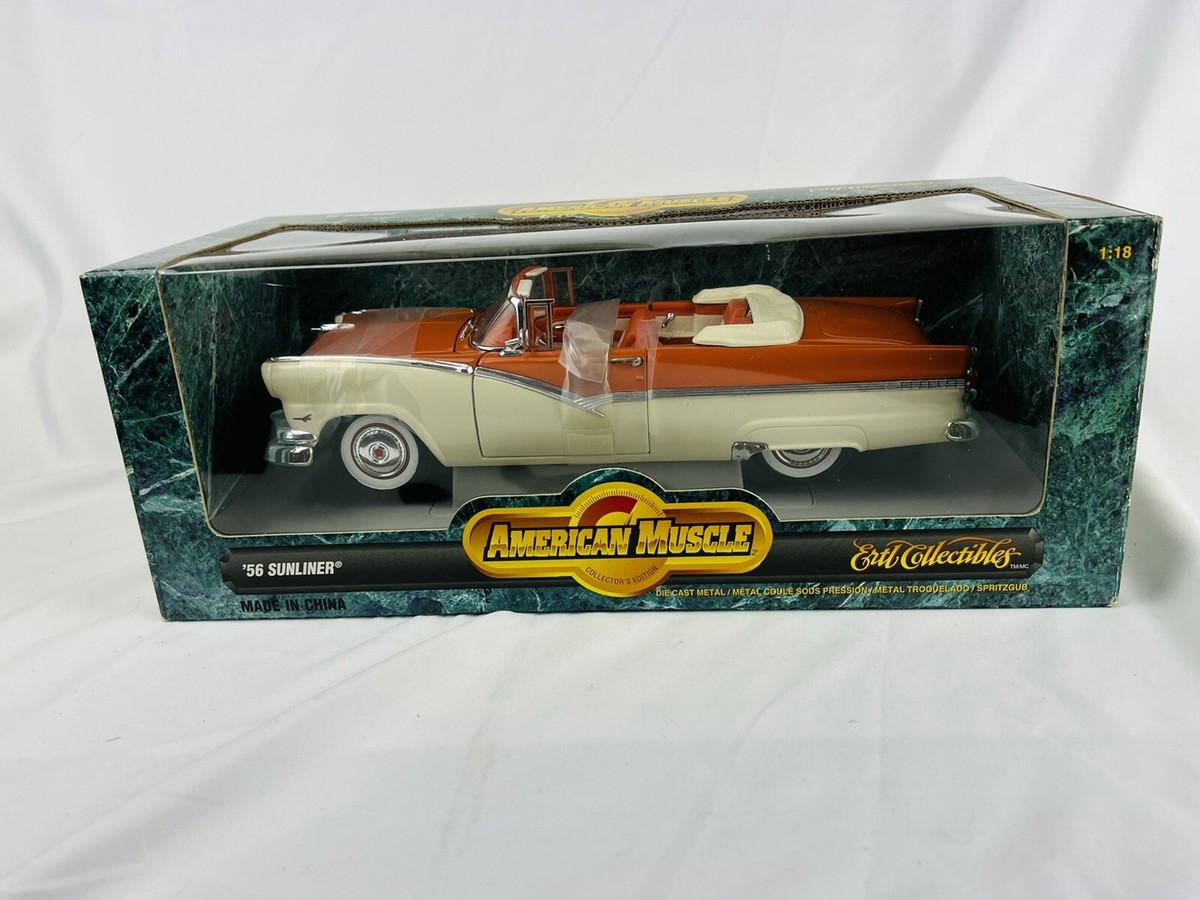 1956 Ford Sunliner Convertible Car 1/18 American Muscle ERTL