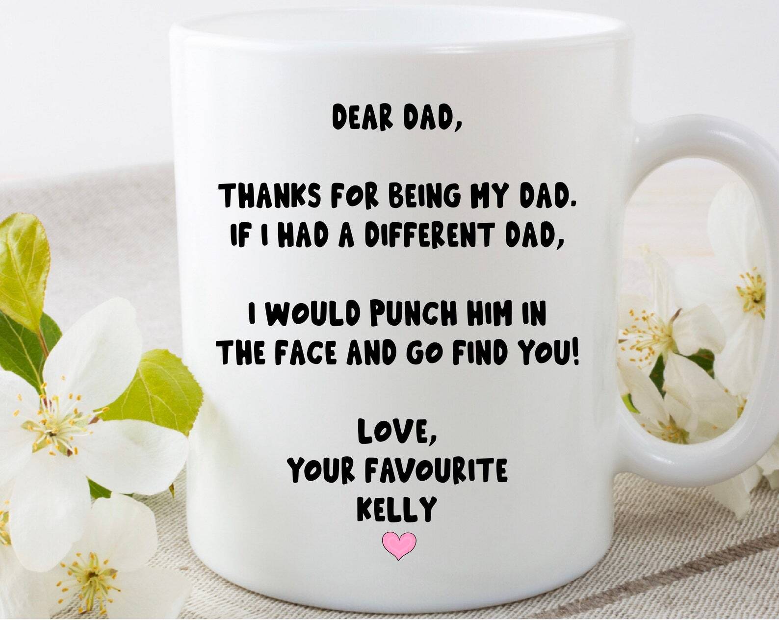 Personalised Mug Funny Dad Daddy Mug Cup Father’s Day Present Birthday Gift