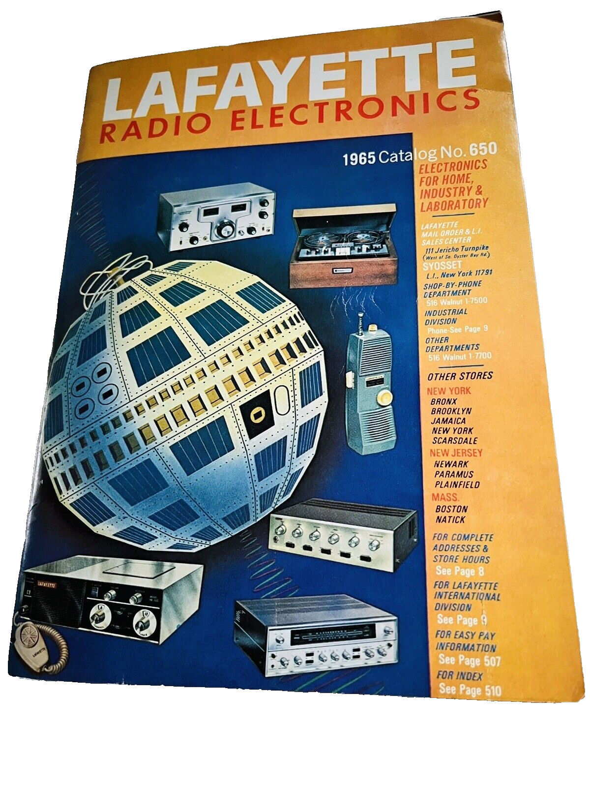 LAFAYETTE SCOTT 44TH YEAR 1965 CATALOG 650 McIntosh HK FISHER JB68