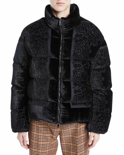 300 Moncler Labbe Velvet Paisley Down 