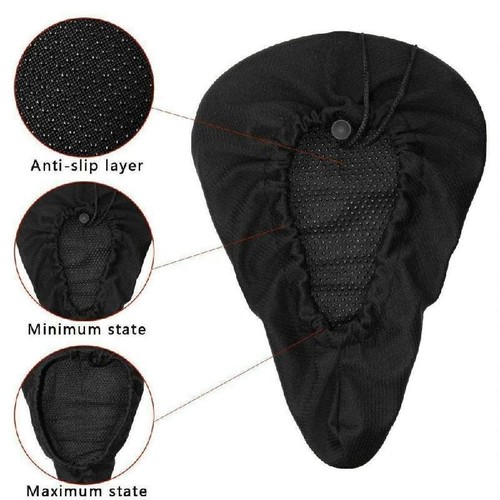 Almohadilla de gel cómoda Cojín de asiento de gel para silla de montar de bicicleta Cojín para bicicleta - Imagen 6 de 8