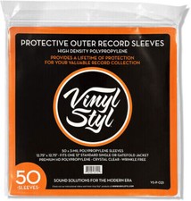 WB Vinyl Styl  12 Inch Outer Record Sleeves - Easy Open - 50 Count