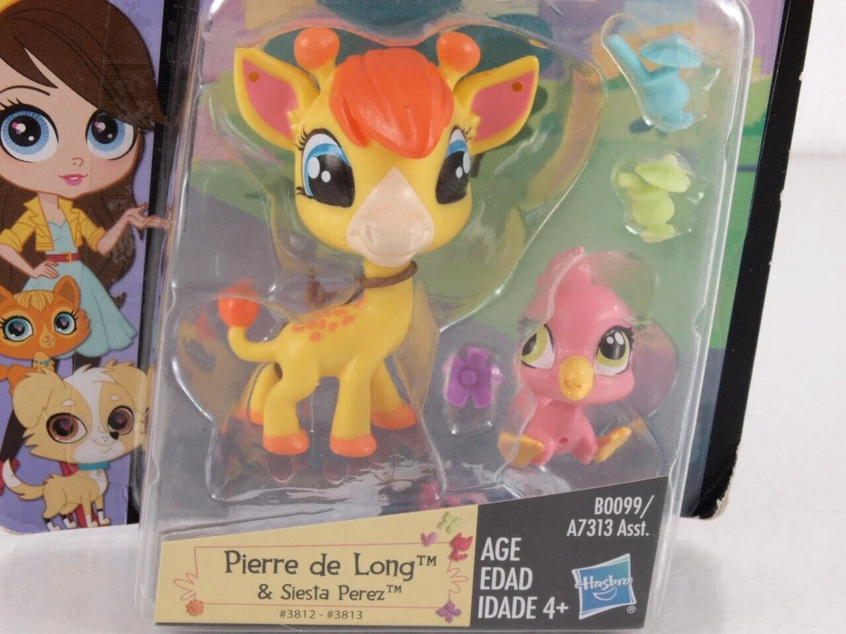 Littlest Pet Shop LPS Toys Giraffe Bird Pierre Long 3812 Siesta