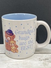  Grandpa’s Hugs Are The Best Coffee Mug Teddy Bears Hat Carlton Cards Stoneware