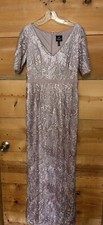 BHLDN Adrianna Papell Levi Lace Sequins Dress Size 8