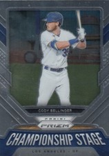 CODY BELLINGER PRIZM CHAMPIONSHIP STAGE SILVER DODGERS 2021 21 PANINI PRIZMS