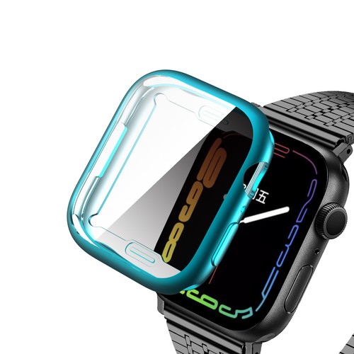 Etui na Apple Watch Series 9 8 7 TPU Cover Ochrona ekranu iWatch 41mm 45mm - Zdjęcie 2 z 23