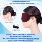 UAMAL 3D Eye Mask, Sleep Mask,100% Blackout Eyelash Extension Sleep Masks for &