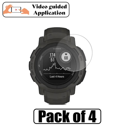 Screen Protector For Garmin Instinct 2 - Clear Hydrogel Cover - Picture 2 of 3