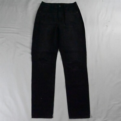 American Eagle 2 Long Mom High Rise Comfort Stretch Waistband Destroyed Jeans