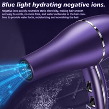 2200W Hair Dryer Blower Professional Blue light Ionic Blow Fan Styler Hair Dryer 6