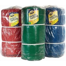2Mtr x 50Mtr Debris Netting Cover Blue Red Green Black You Choose