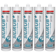 Soudal Silirub+ S8100 300 ml Neutralvernetzendes Sanitärsilikon Silikon Silicon