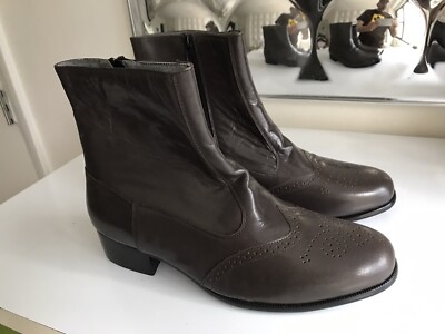 Vintage Men’s Botany 500 Brogue Beatle Zipper Boots Black Size 9 Botany 500 | Shoes | Botany 50 Dress Shoes | Poshmark main image 2