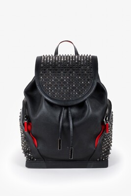 Christian Louboutin Explorafunk Black Calfskin Backpack | eBay