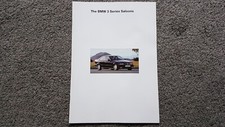 BMW 3 SERIES E36 SALOON SALES BROCHURE 1994