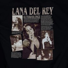 Lana Del Rey Ultraviolence Fan Made Sweatshirt Black Gildan Medium 27x22