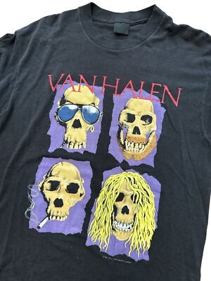 Vintage Van Halen 1988 World Tour Concert T-Shirt Size Large OU812