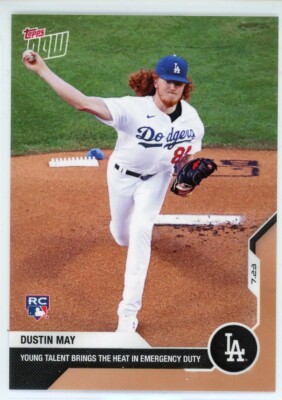 2020 Topps Now #5 Dustin May Los Angeles Dodgers