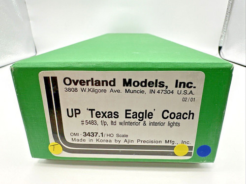 OVERLAND OMI BRASS UNION PACIFIC TEXAS EAGLE COACH - HO #5483 3437.1 AJIN UP | Zustand: New: Other (See Details)