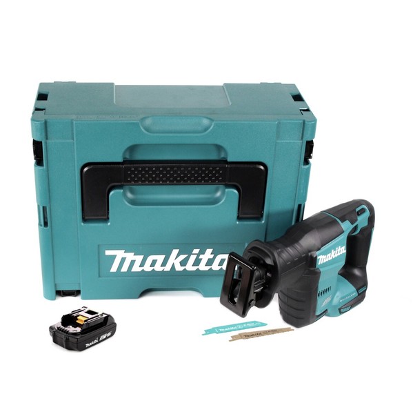 Makita Djr 188 A1J Akku ReciprosäGe SäBelsäGe 18 V + 1X Akku 2,0 Ah + Makpac-image