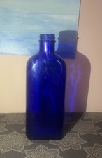Vintage Cobalt Blue Glass Bottle