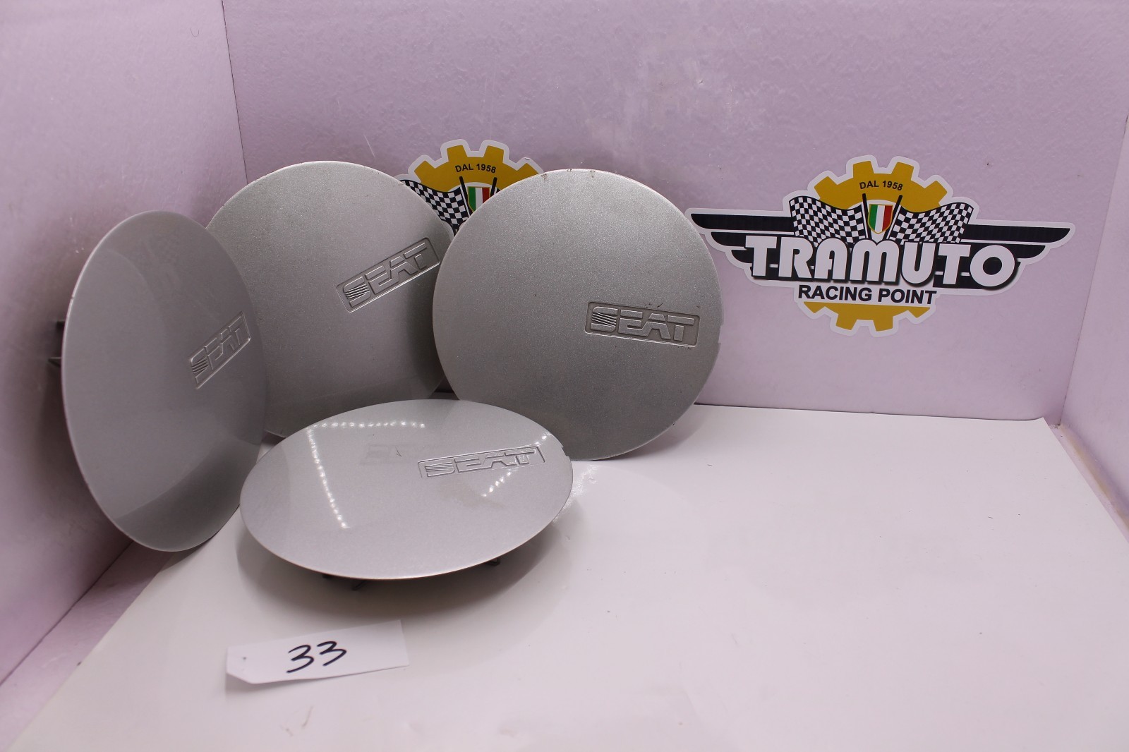 Kit 4 Coprimozzo Seat Ibiza 1 Serie Originali 9001913 - Ricambi Vintage