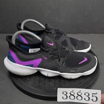Nike Free RN 5.0 Shoes Womens Size 8.5 Black Mesh Running Sneakers AQ1316-009