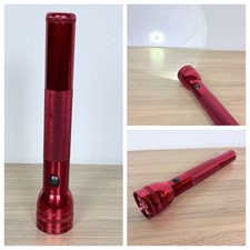 Vintage Red Maglite MAG-LITE 3D 12" Flashlight Made In The USA WORKING