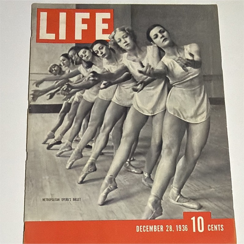 LIFE Magazine December 28 1936 Illustrated English Ballet Art & Photography