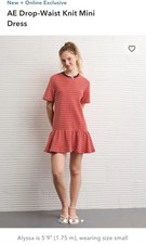 AE Drop-Waist Knit Mini Dress Women’s Medium