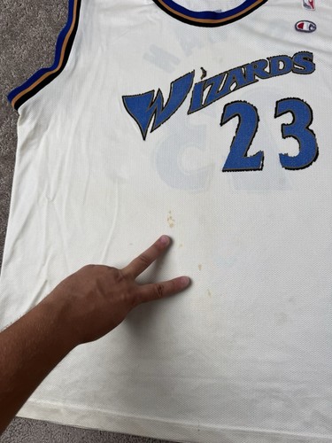 Vintage Mens Jersey 90s Champion #23 Michael Jordan Washington Wizards, Size 48 - Picture 9 of 10