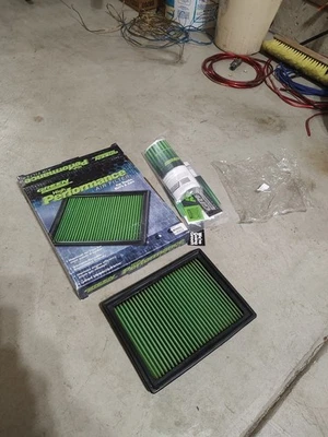 1997-2003 Grand Prix Cadillac Buick Regal Green 2043 Performance Air Filter - Image 1 of 4