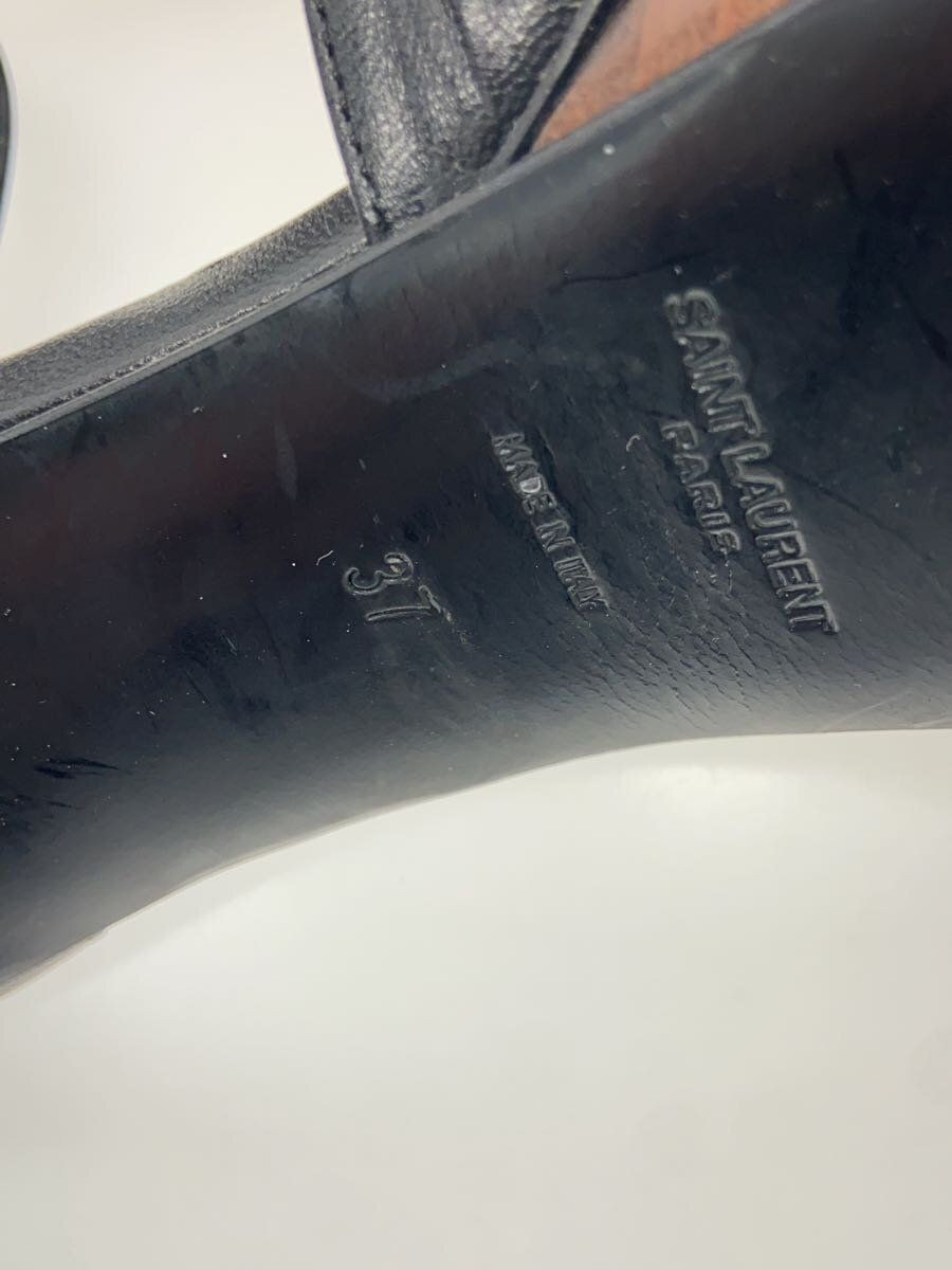 SANDALI SAINT LAURENT 37 PELLE NERA usati