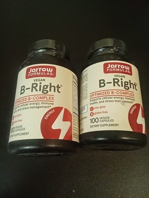 Jarrow B-Right Veggie Capsule - 100 Count Exp 1/25