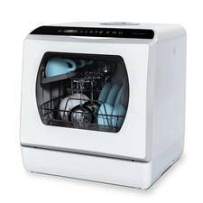 Hermitlux Table Top Dishwasher 6 Programs Mini Countertop Dishwasher 5L Tank 5 P