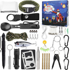 Survival Kit Advent Calendar Adults Men 2026, 24 Day Christmas Countdown Calenda