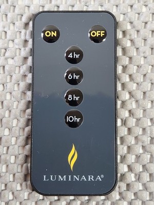 Luminara 6 Button Remote Control (4/6/8/10 Timer Options) Tested Working