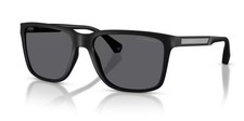 Emporio Armani EA4047 5063/81 Black Rubber Grey Polarized Sunglasses