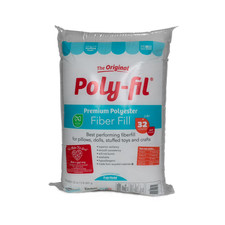 Poly-Fil Premium Polyester Fiber Fill Stuffing Pillow Crafts Sewing, 32oz Bag