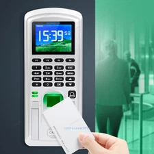 HOMSECUR Biometric Fingerprint Attendance Time Clock With RFID Reader+WiFi+USB
