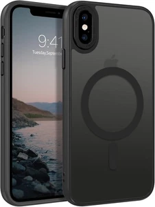 BENTOBEN pour iPhone Xs Max Cas [Compatible avec Magsafe] Noir Translucide