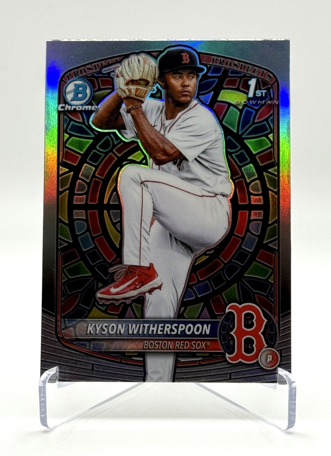 2025 Bowman Draft Kyson Witherspoon Etched in Glass Variation Refractor SSP 