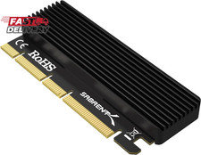 SABRENT M.2 Nvme SSD to Pcie X16/X8/X4 Adapter Card with Aluminum Heatsink, Easy