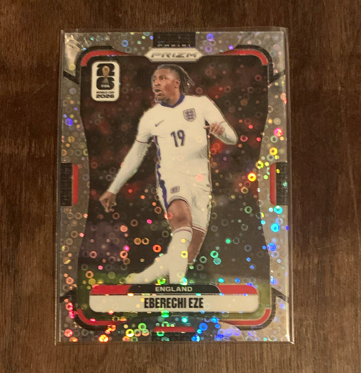 Panini FIFA World Cup 2026 Eberechi Eze #182 England Disco Prizm Parallel