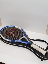 Wilson nCode n4 Oversize Tennis Racquet Blue White 4 1/4 w/Bag EXCELLENT Cond.